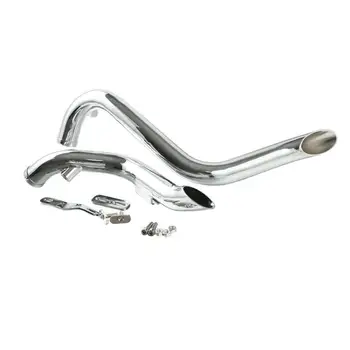 

New Chrome 1.75" Drag Pipes Exhaust For Harley Softail Sportster Dyna 1991-2013
