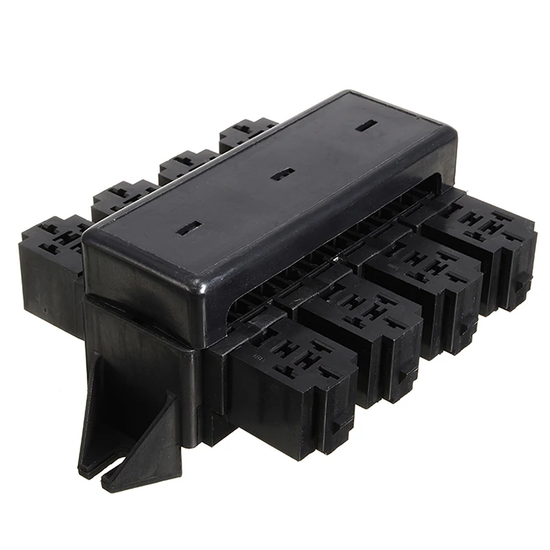 28 Way Blade Fuse Holder Relay Box Circuit Protector Distribution Block Fuses Holder with 40 Terminals Replacement Part
