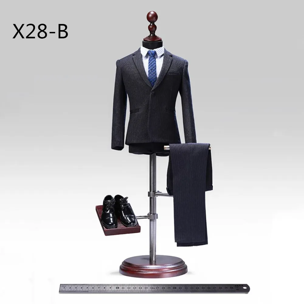 1/6 масштабный джентльменский костюм, набор POPTOYS X28 X27, улучшенный дизайн, мужская одежда в западном стиле, костюм с регулировкой, 12 дюймов, мужская фигура - Цвет: X28-B