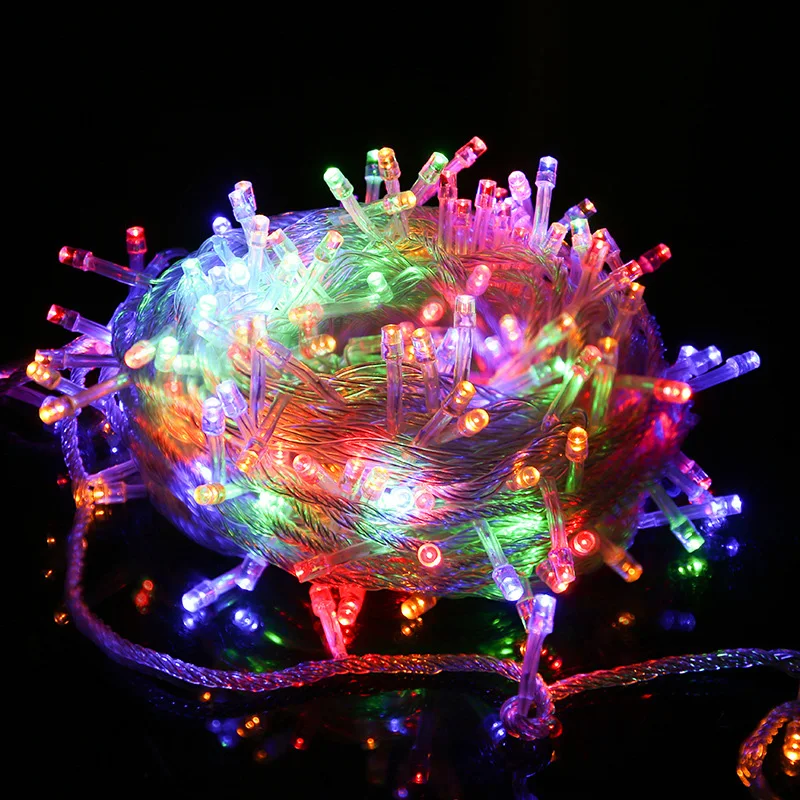 

Led Lights 10/20/30/50/100m String Street Garlands A Lot Christmas For Outdoor Tree With RBG Fairy White Waterproof Warm Lights