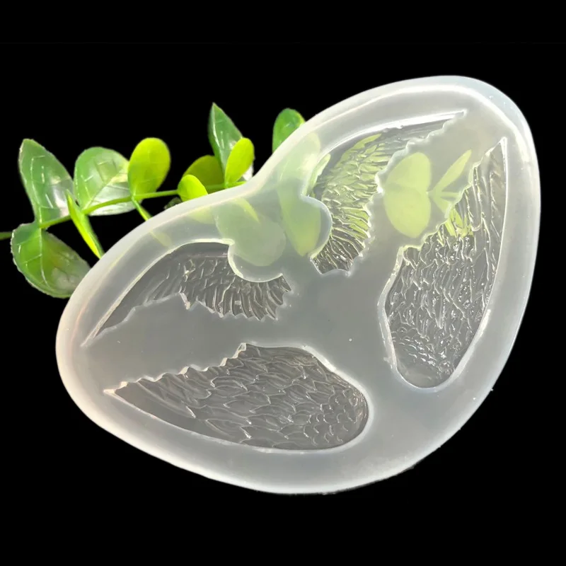 

Aibeads DIY Resin Mold Handmade Coaster Silicone Molds Jewelry Making Hand Made Tool Set Epoxy UV Resin Mold Magic Angel wings
