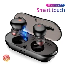 TWS наушники Smart Touch Bluetooth 5 0 беспроводные спортивные 3D стерео звук