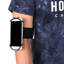 Универсальная Портативная Беговая сумка для телефона держатель силиконовая Съемная вращающаяся Сумка-нарукавник для мобильного телефона браслет для велоспорта