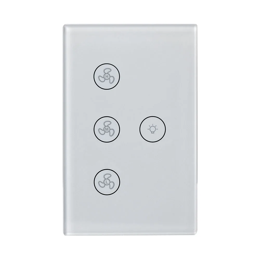 Ceny WiFi inteligentny wentylator sufitowy z lampą przełącznik ue US Panel dotykowy Tuya pilot aplikacji zegar i kontrola prędkości współpracuje z Alexa i Google Home