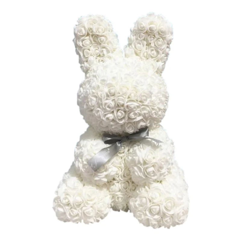 

Artificial Flowers Everlasting Flowers Rose Rabbit Romantic Valentines Gift Doll For Anniversary Artificial Roses Birthday Gift