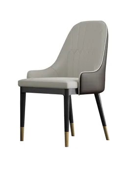 

Solid wood dining chair modern home adult Nordic chair back soft bag stool light luxury simple coffee shop net red chair