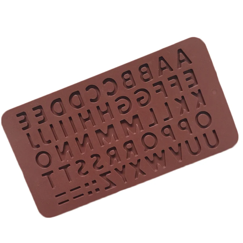 Letter English Alphabet Shape Chocolate Molds Fondant Cookies Cake Decorating Mold Silicone Mold Wedding DIY Baking Mold Tools3