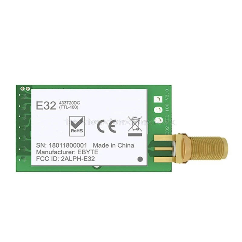 LORA SX1278 433 МГц РЧ модуль передатчик приемник E32-433T30D UART длинный диапазон 433 МГц 1 Вт беспроводной Радиочастотный приемопередатчик O11 19 Прямая поставка
