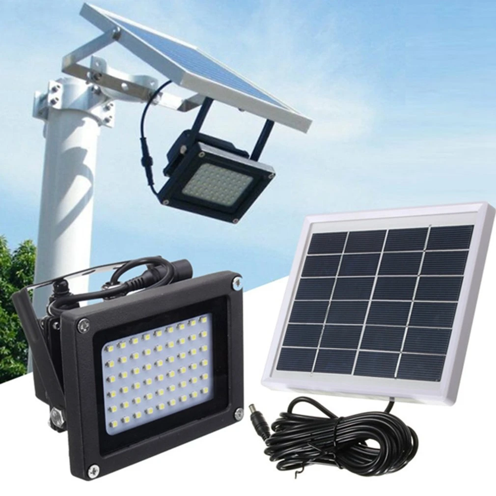 

Quality 54 LEDs Floodlight Solar Sensor Lamp Light Waterproof IP65 Outdoor Emergency Security Garden Street Flood Light