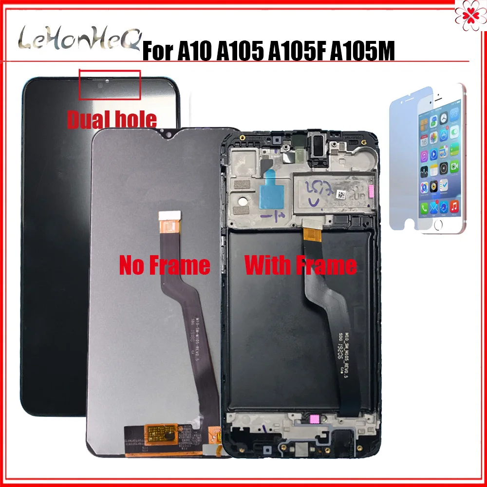 

For Samsung Galaxy A10 Touch Screen Digitizer Assembly with frame For samsung A105 A105F SM-A105F lcd replacement Repair parts