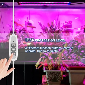 

LED Grow Light Strip Full Spectrum Auto On Off Grow Light Dimmable Level Greenhouse Hydroponic Plant Growth Light for Garden