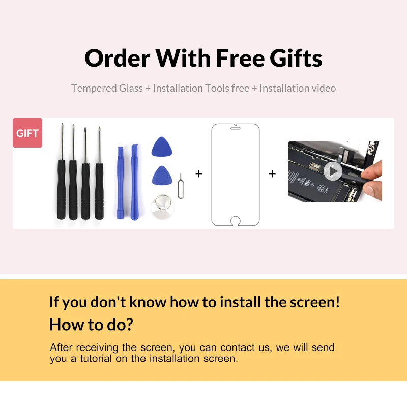DHL 5pcs 100 Tested A Replacement LCD For iPhone 7 LCD Display with Digitizer Assembly 3