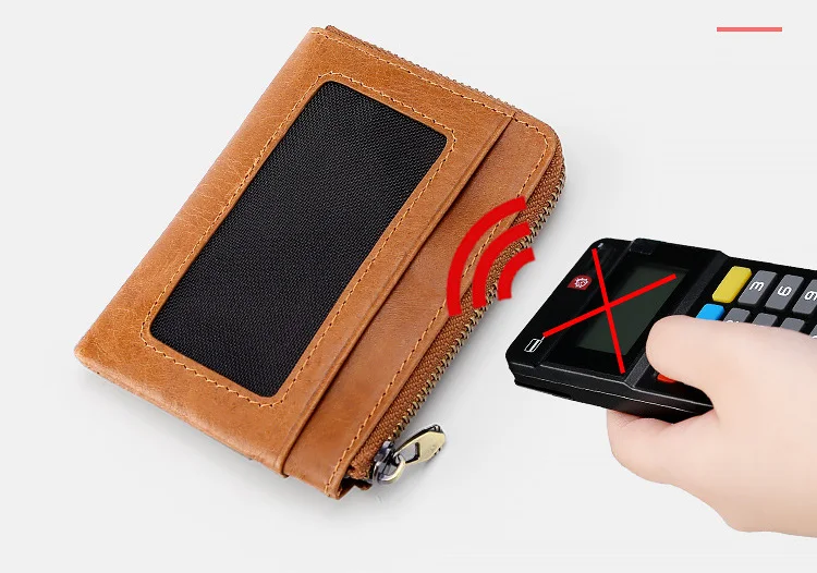 Европа и США поперечный Rfid Кожаный Кошелек для монет ретро многофункциональный банк sd-карта сумка для монет Портативный объемный кошелек