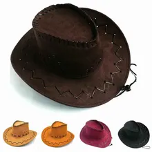 Fashion Men Women Cowboy Hats Western Cowgirl Hat Retro Panama Sunhat Crimping Cap Accessories Holiday Travel Caps Dropshipping