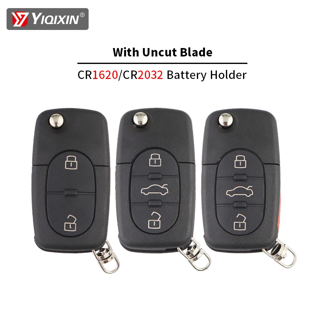 YIQIXIN для Audi TT A2 A3 A4 A6 A8 B5 B6 RS4 Quattro 1994 - 2004 2/3 кнопочный откидной складной чехол ключа
