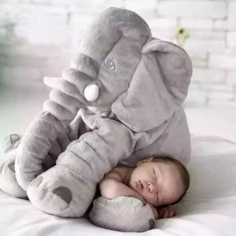 Новые 60 см большие игрушки слон Подушка для сна с одеялом милые мягкие животные