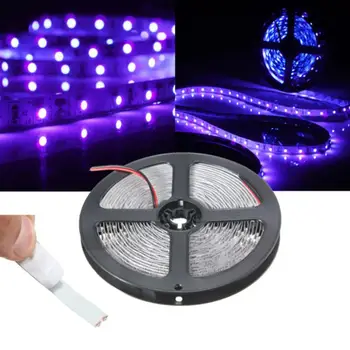 

Kuulee 12V 5M Dimmable UV Strip Light for Money Detect Sterilization 390-400nm