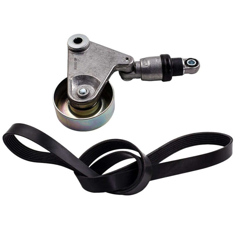 Car Drive Belt & Tensioner Kit for NISSAN GU PATROL Navara D22 Y61 ZD30