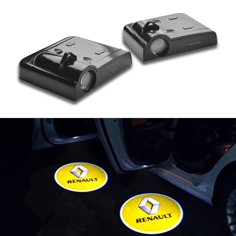 2 шт. для Renault Captur Clio Duster Espace Koleos Logan Megane Laguna Автомобильный светодиодный логотип на