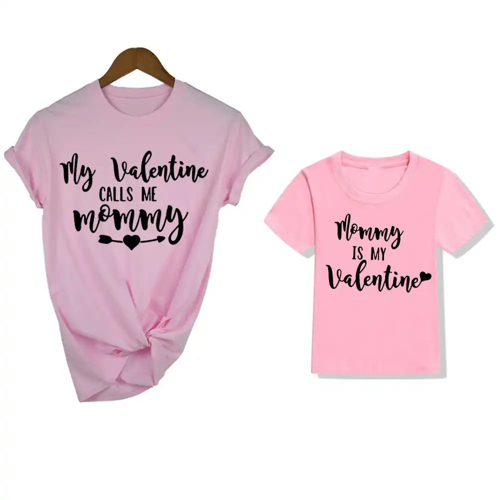 1 Pc Matching Valentines Day My Valentine Calls Me Mommy And Mommy