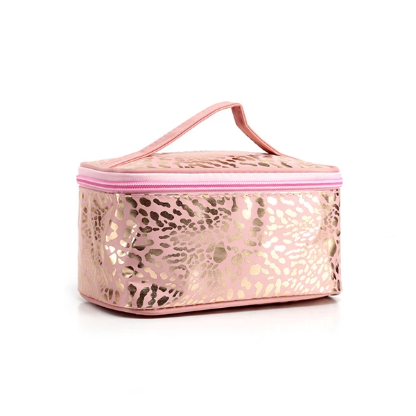 pink PURDORED, 1 шт., женская косметичка с леопардовым узором, Большая вместительная одноцветная косметичка, органайзер для путешествий, чехол для макияжа Kosmetyczka - Цвет: pink