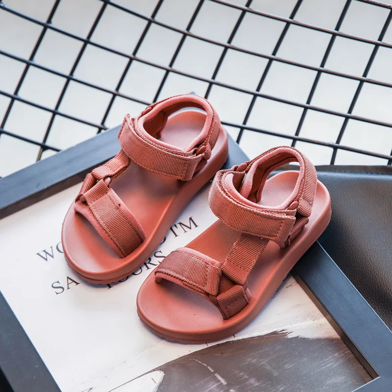 Kid Shoes Summer Style Children Sandals Girls Princess Breath Light  Shoes Kids Flat Sandals Baby Girls Roman Easy Hook Shoes