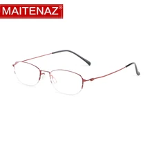 MAITENAZ сплав анти синий луч очки для чтения Женщин Защита сверхлегкие удобные очки+ 1,0+ 1,5+ 2,0+ 2,5+ 3,0X712