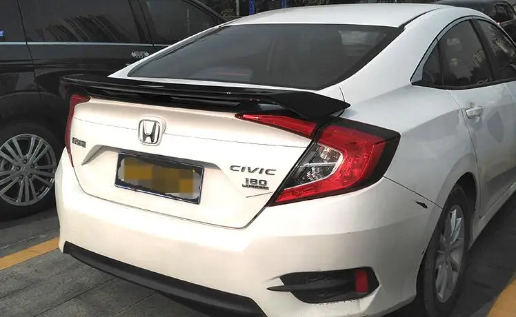 Для Honda Civic спойлер- MLBK Высококачественный ABS Материал заднее крыло автомобиля праймер цвет задний спойлер для Honda Civic спойлер
