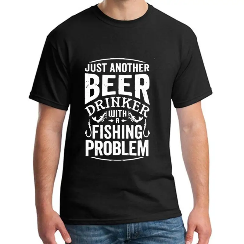 

fashion Beer And Fishing tshirt girl boy fitted humorous summer men and women tee t shirts Classical slogan