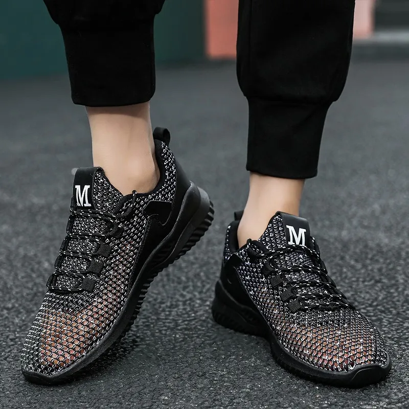 Men Running Shoes 2021 Autumn Luxury Brand Sneakers Men Outdoor High Top Gym Shoes Walking Jogging Zapatillas Hombre Deportiva