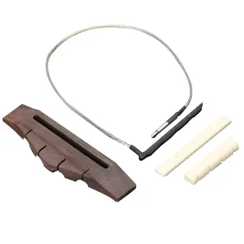 

2020 New For Adult Wooden Bridge Piezo Saddle 4 String Guitar Parts Nut For Hawaii Ukulele