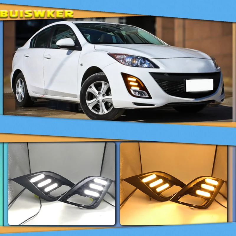 DRLparaMazda3Mazda32010201120122013LEDlucesdecirculacin