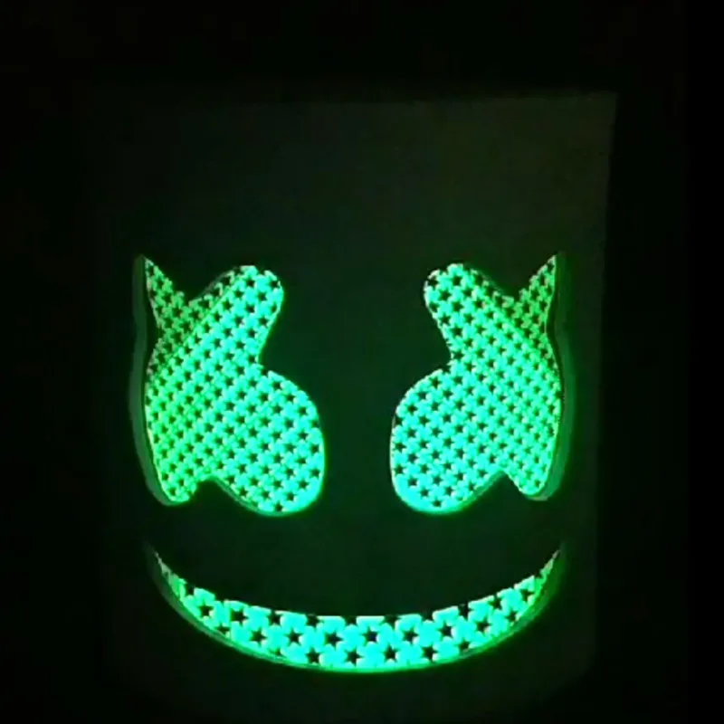 

DJ Glowing LED Light Full Head Helmet Masquerade Led Cosplay Mask Voice-activated Mask For Music Festival Halloween