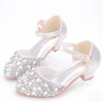 

Pearls Rhinestone Dance Shoes Women Princess Elegant Shiny Stage Performance Shoes Luxury Soft Sole Breathable Comfortable Shoes