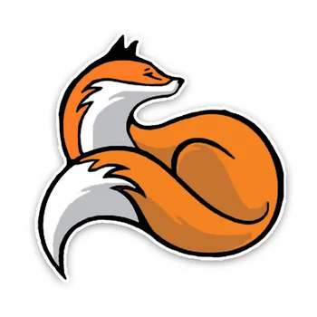 

Personality Colored Lovely Red Fox Car Sticker Styling Fashion Cover Scratches Waterproof Windshield Bumper Window Decal PVC