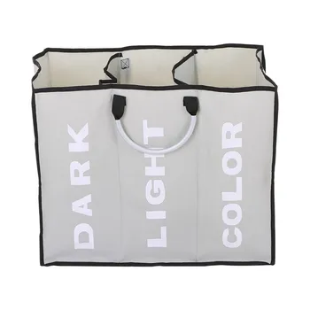 

3 Lattice Folding Laundry Sorter Hamper Organizer Washing Clothes Basket Large Storage Laundry Hamper