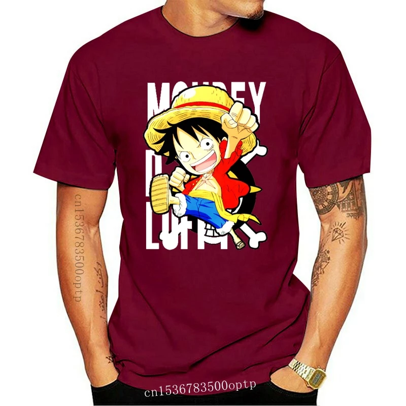 Новинка цельная футболка 2021 модная одежда с японским аниме Luffy из хлопка | Отзывы и видеообзор
