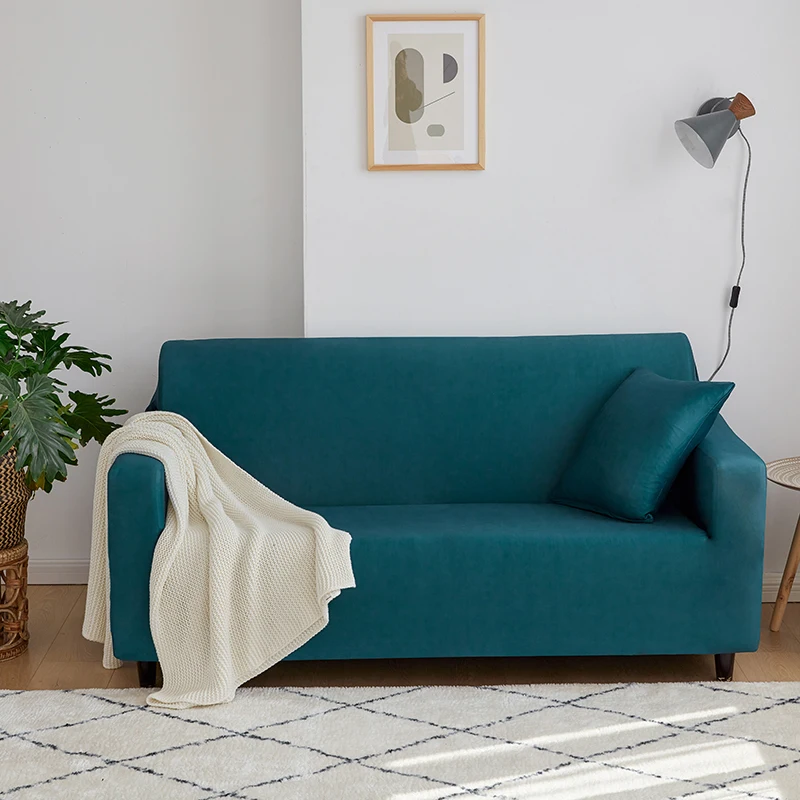 New Product Elastic Solid color Sofa Tight Bag All-Inclusive Set Towels Single / Two/ Three Four-Seat | Дом и сад