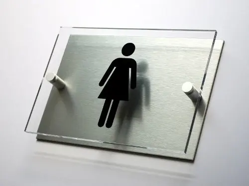 

House number Female Toilet Sign Door sign