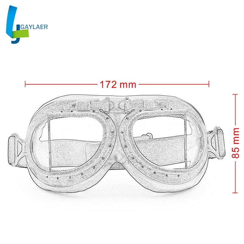 Мотокросс Gafas мотоциклетные очки Пилот Мотоцикл байкер очки для шлема кафе гонщик гидроцикл