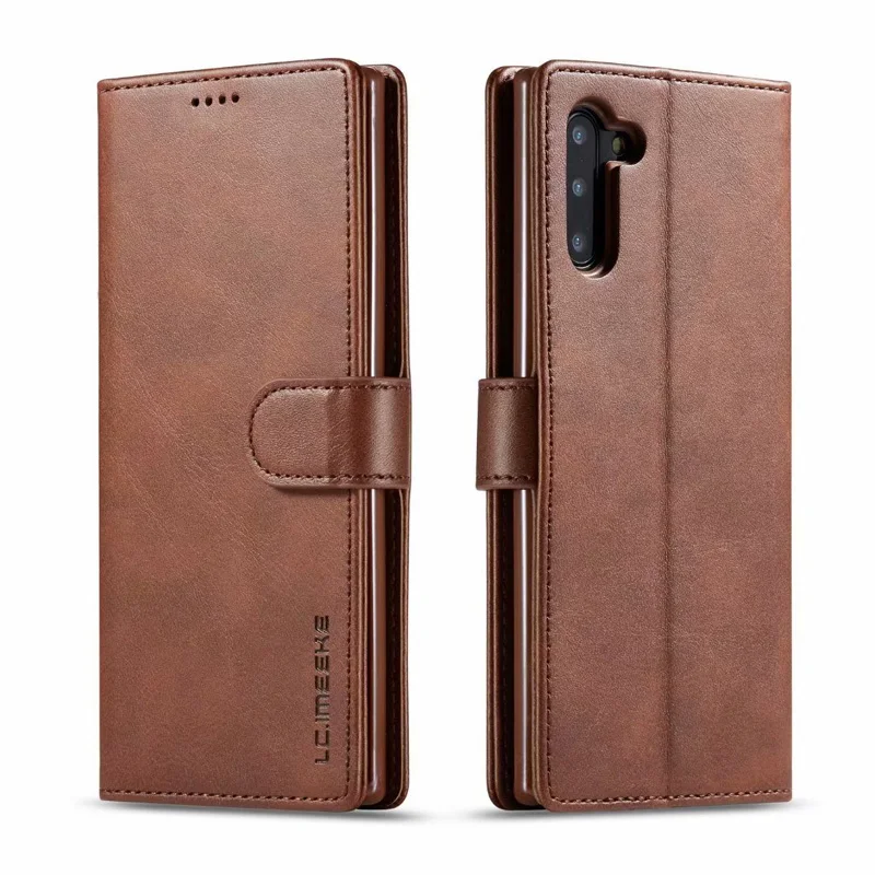 Чехол для samsung Galaxy Note 10 5G S10 Plus S10e S 10+ Note 9 8 A9s A9 Чехол для карт кожаный бумажник флип винтажный Чехол - Цвет: Brown