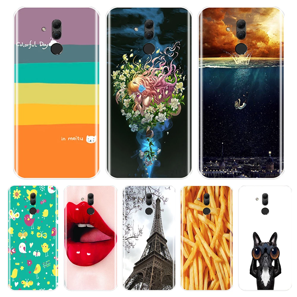 Милый эстетический чехол-накладка для Huawei Mate 7 8 9 10 20 30 Lite Мягкий силиконовый чехол