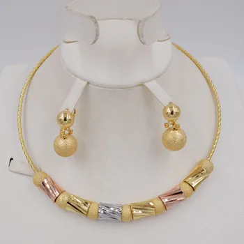 

New design High Quality Dubai set Gold Color Jewelry Set For Women african beads jewelry fashion jewelry