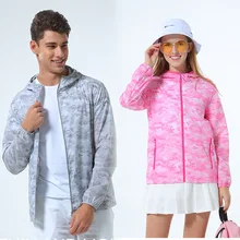 Спорт на открытом воздухе мужчины и женщины камуфляж Ветер щит Тонкий Эластичность пары лето езда Рыбалка дышащий Защита от солнца сгусток