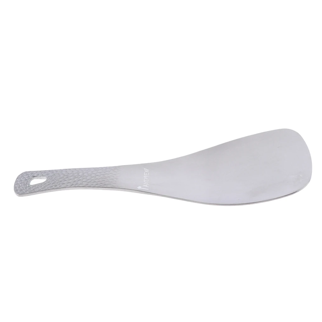 Camping Titanium Meal Spoon Cooking Rice Shovel Home Kitchen Utensils Paddle Outdoor Tableware