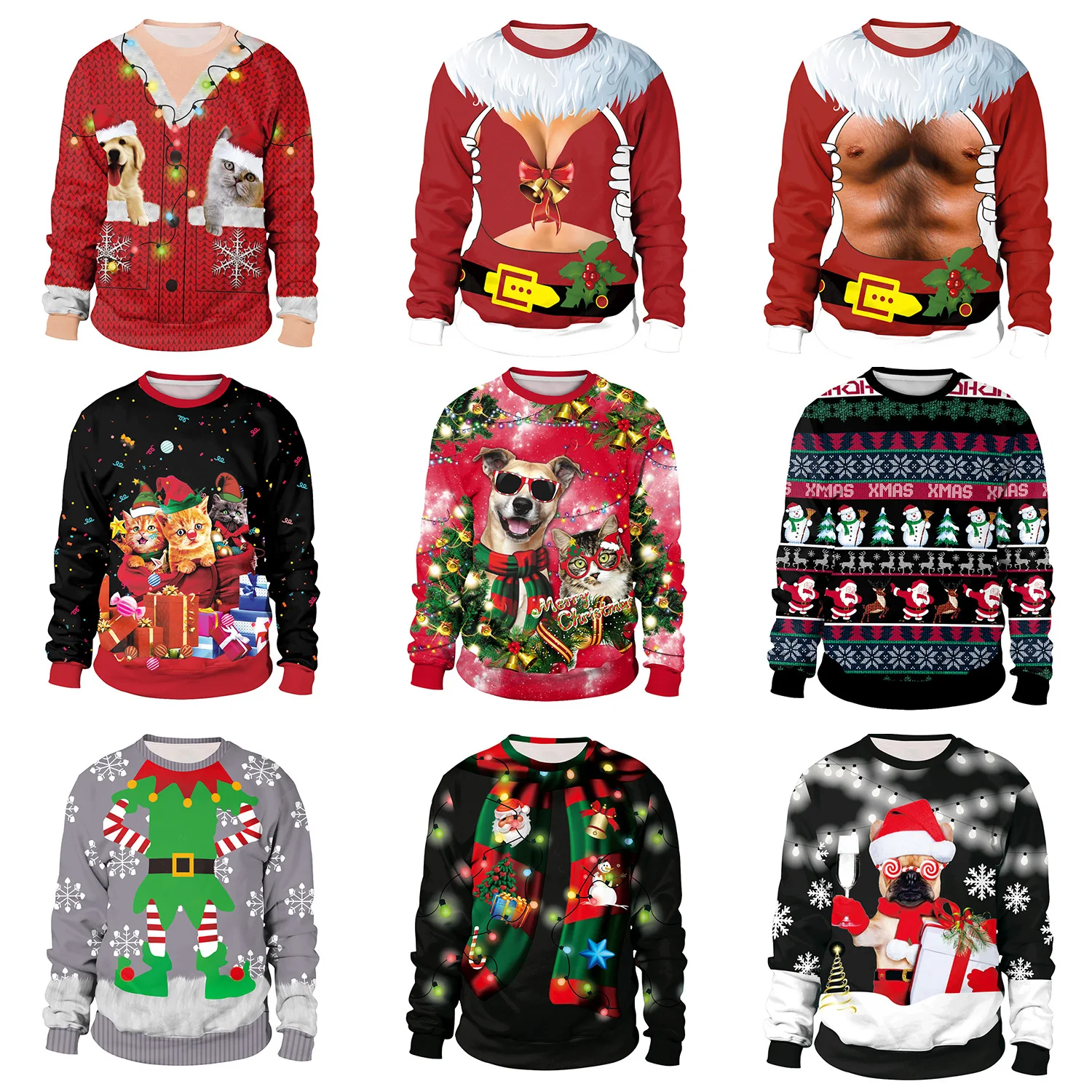 

Christmas Hoodies Tops Sweatshirt Pullovers Sudadera Harajuku Kpop Clothes Cropped Mujer Ariana Grande Moletom Feminino