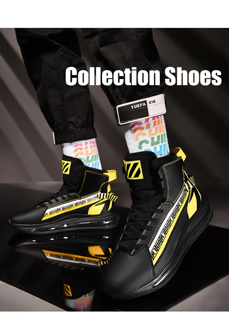 Модные мужские баскетбольные кроссовки с высоким берцем; сезон осень-зима; амортизирующие кроссовки для баскетбола; противоударные спортивные уличные мужские кроссовки
