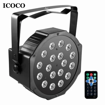 

18 LED Par Lights Stage Light with RGB Magic Effect by Remote Control for Pub Club Dance Lights Dropshipping Sale