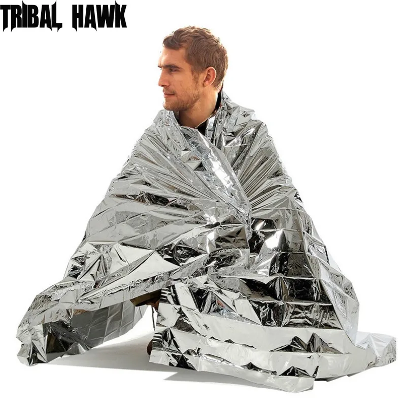 Outdoor Portable Emergency Survival Rescue Blanket First Aid Fireproof Windproof Waterproof