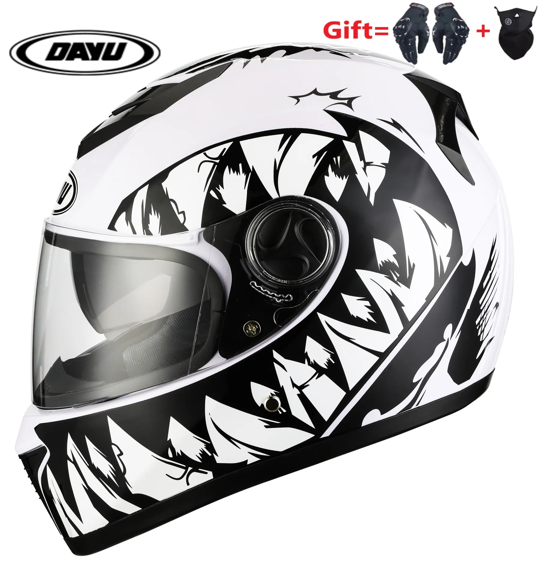 Casco de la motocicleta con lente Dual casco de moto integral visores  dobles tierra cascos de bicicleta para hombre - AliExpress